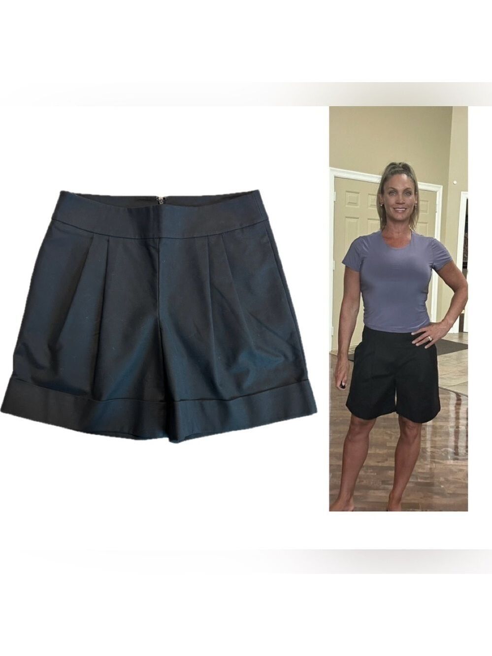 Body By Victoria black Bermuda shorts size 8